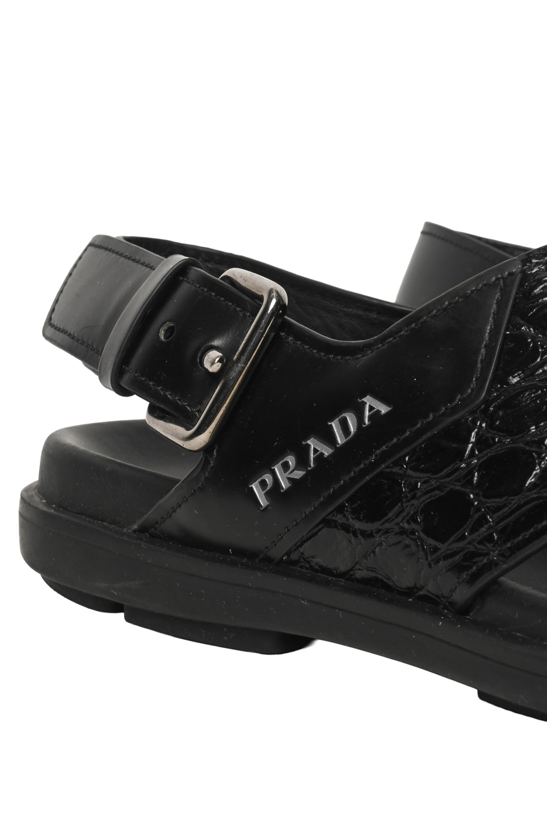 Prada Size 7 Men's Crisscross Sandals