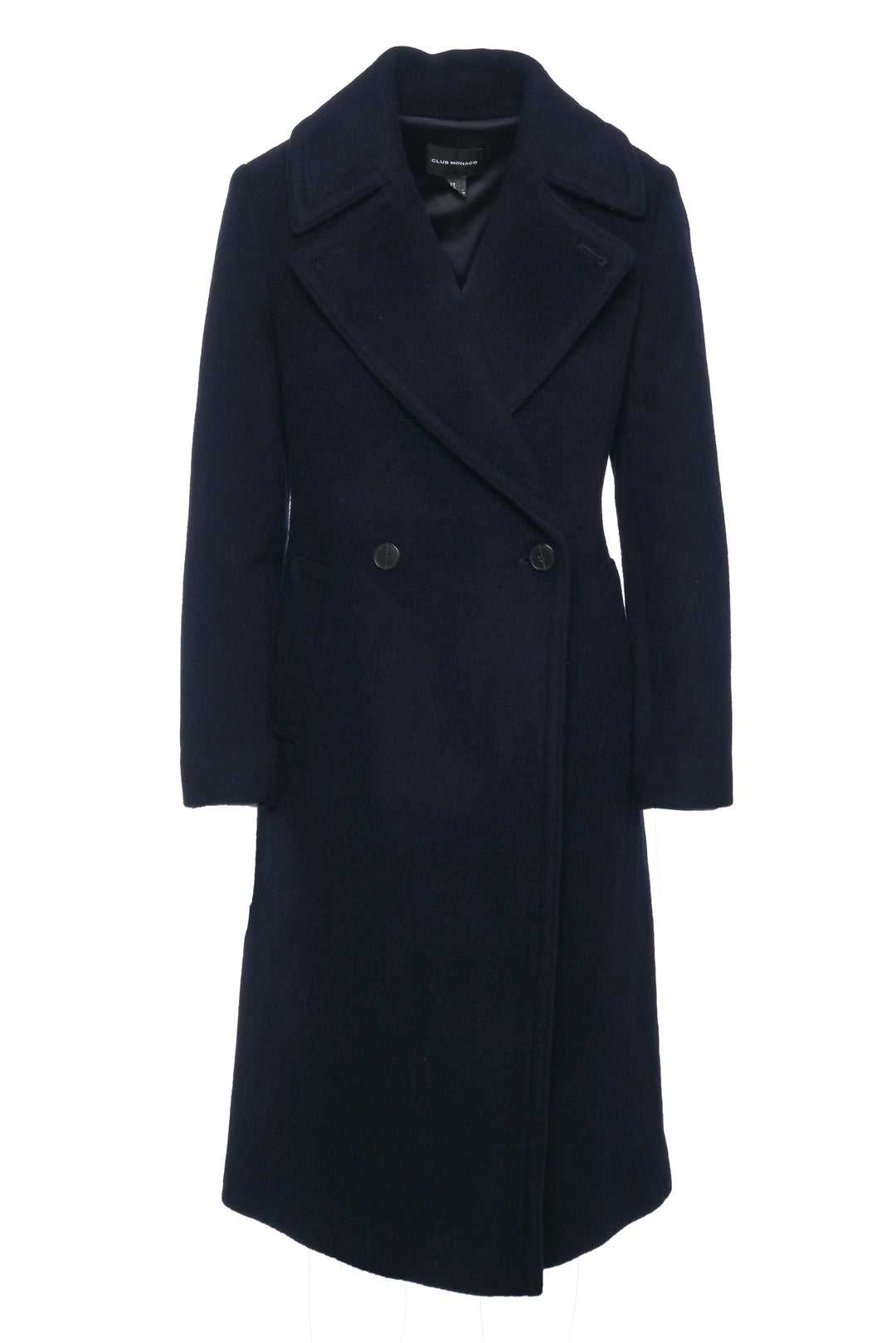 Club Monaco Size S Wool-Blend Double Breasted Coat