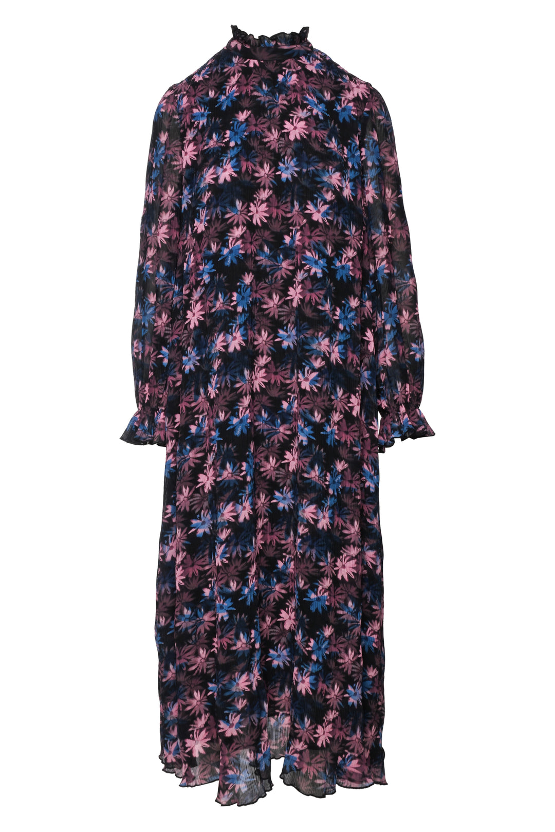 Ganni Size 40 Georgette Pleated Midi Dress