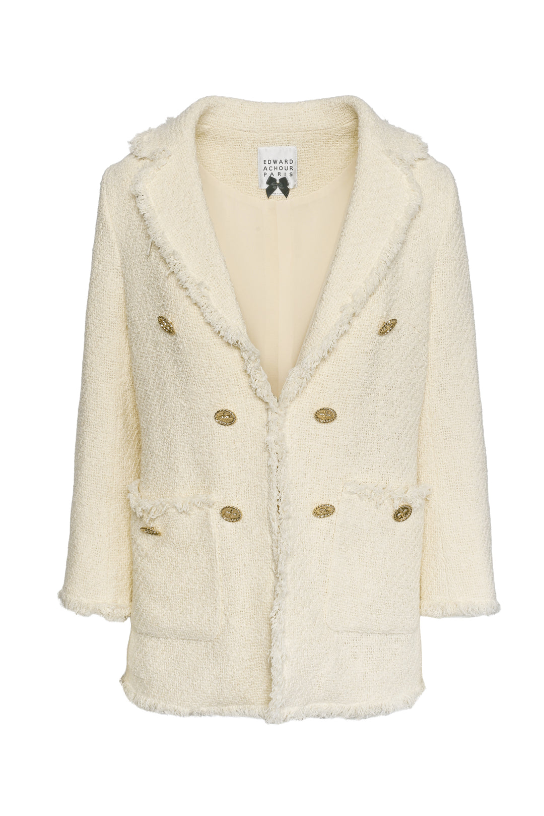 Edward Achour Paris Size 40 Tweed Jacket