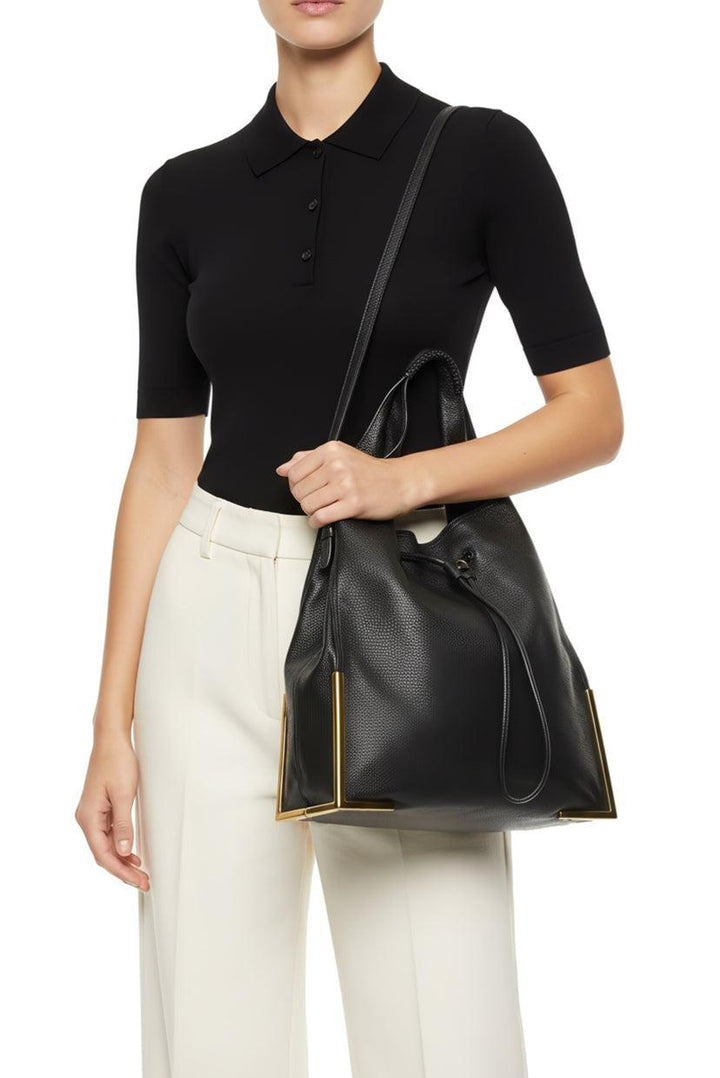 3.1 Phillip Lim Calfskin Leather Scout Drawstring Hobo