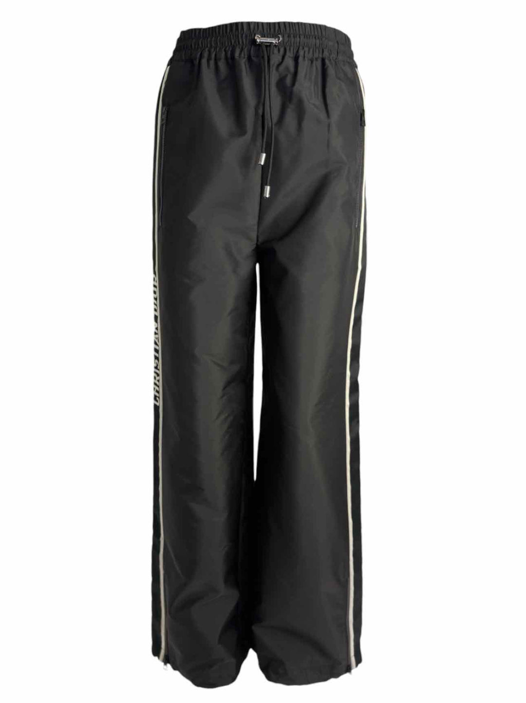 Christian Dior Size 36 Drawstring Logo Poly  Pants