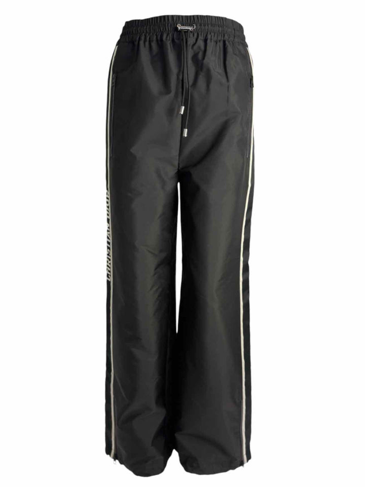 Christian Dior Size 36 Drawstring Logo Poly  Pants