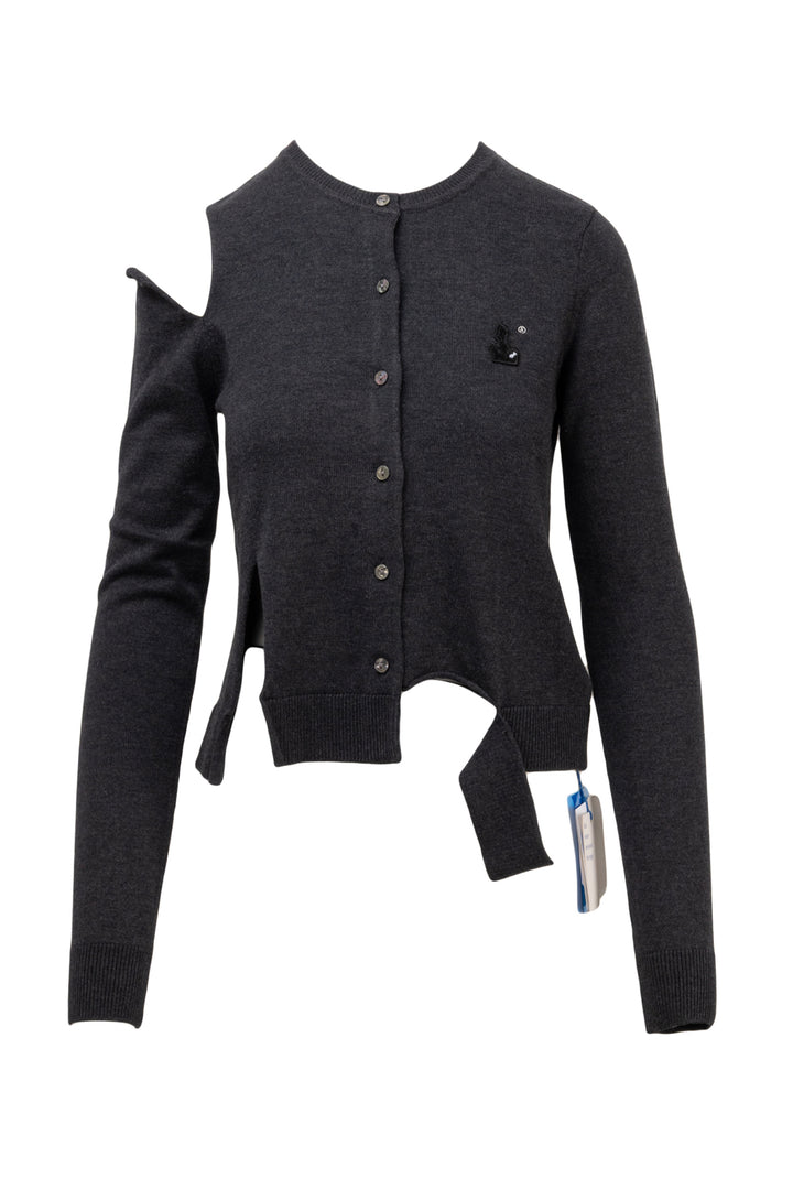 ADER Size 2 2021 Cut Out Wool Cardigan