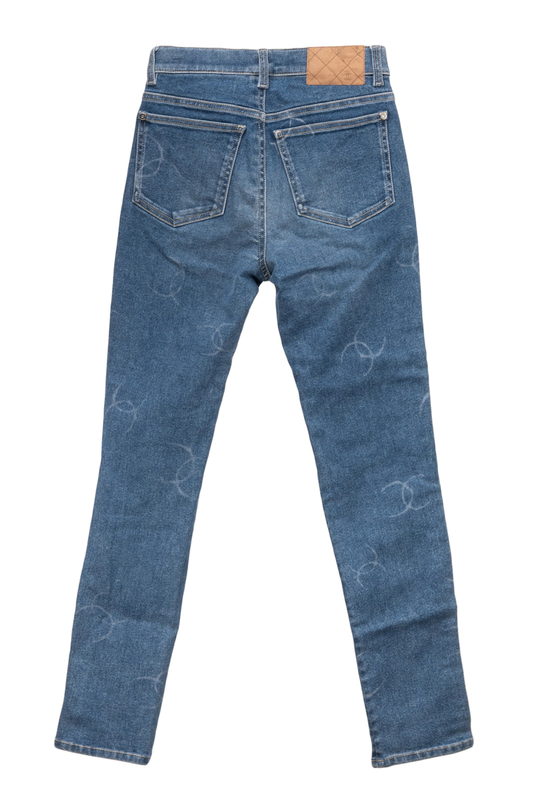 Chanel Size 2 CC Logo Skinny Jeans