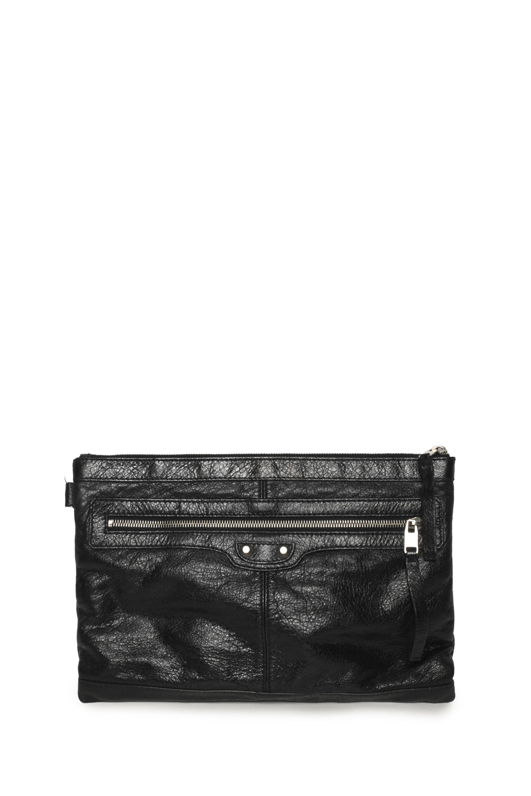 Balenciaga Lambskin Leather Classic Clip Clutch