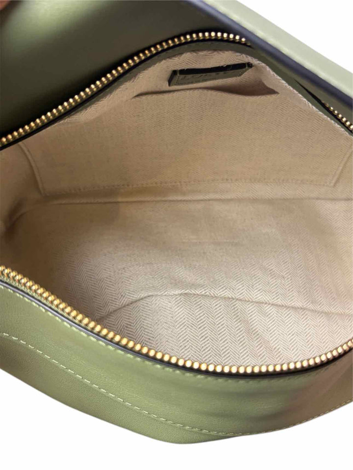 Loewe Avacado Green Leather Puzzle Hobo Purse