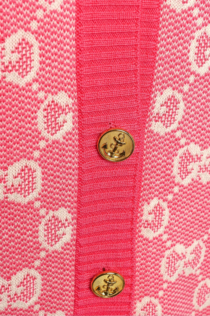 Gucci Size XS Wool & Cotton GG Cardigan