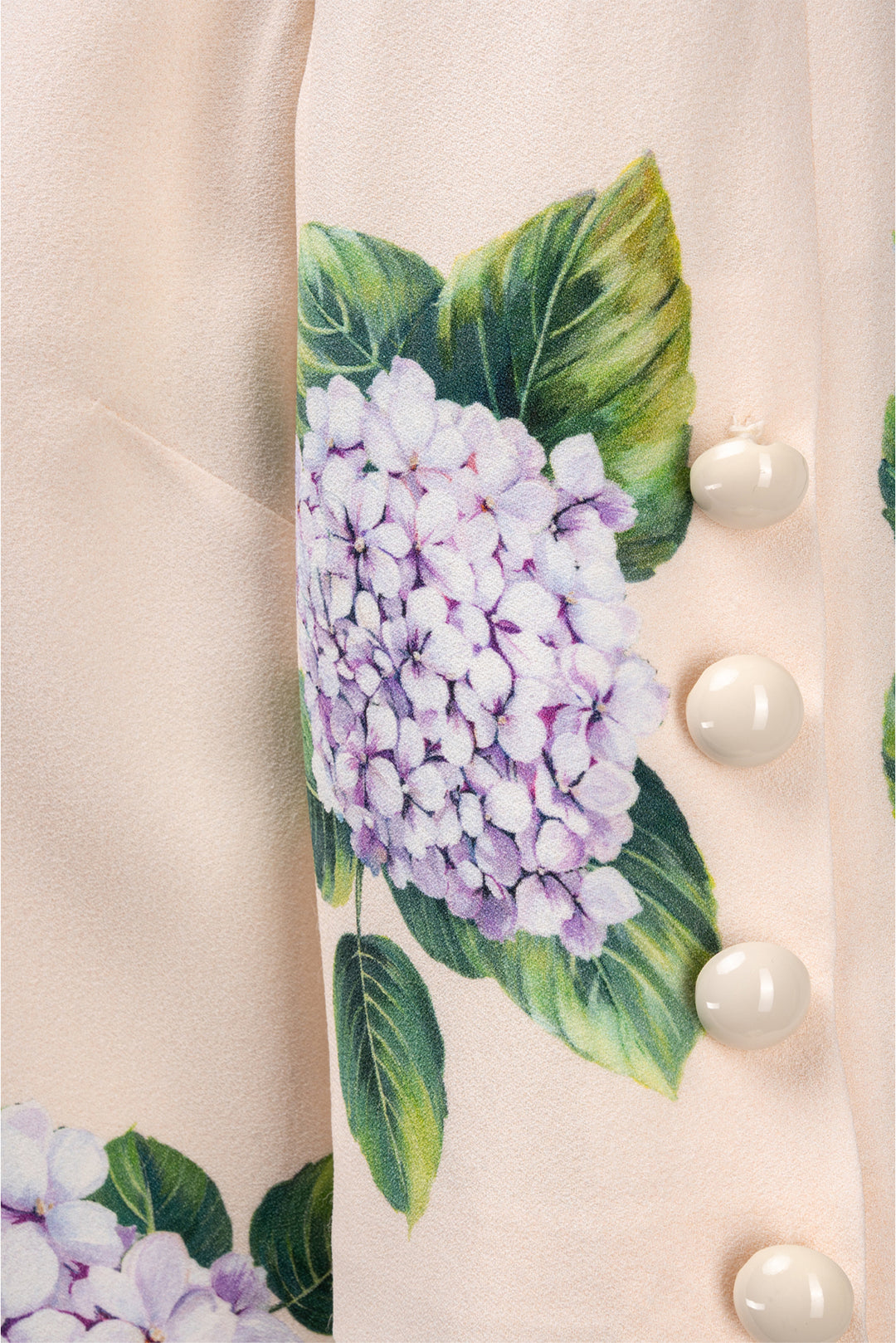 Dolce & Gabbana Size 6 Hydrangea-Print Front Cady Dress