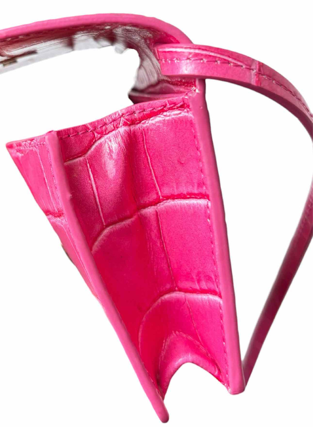 Jacquemus Le Bello Croc Embossed Leather Mini Purse