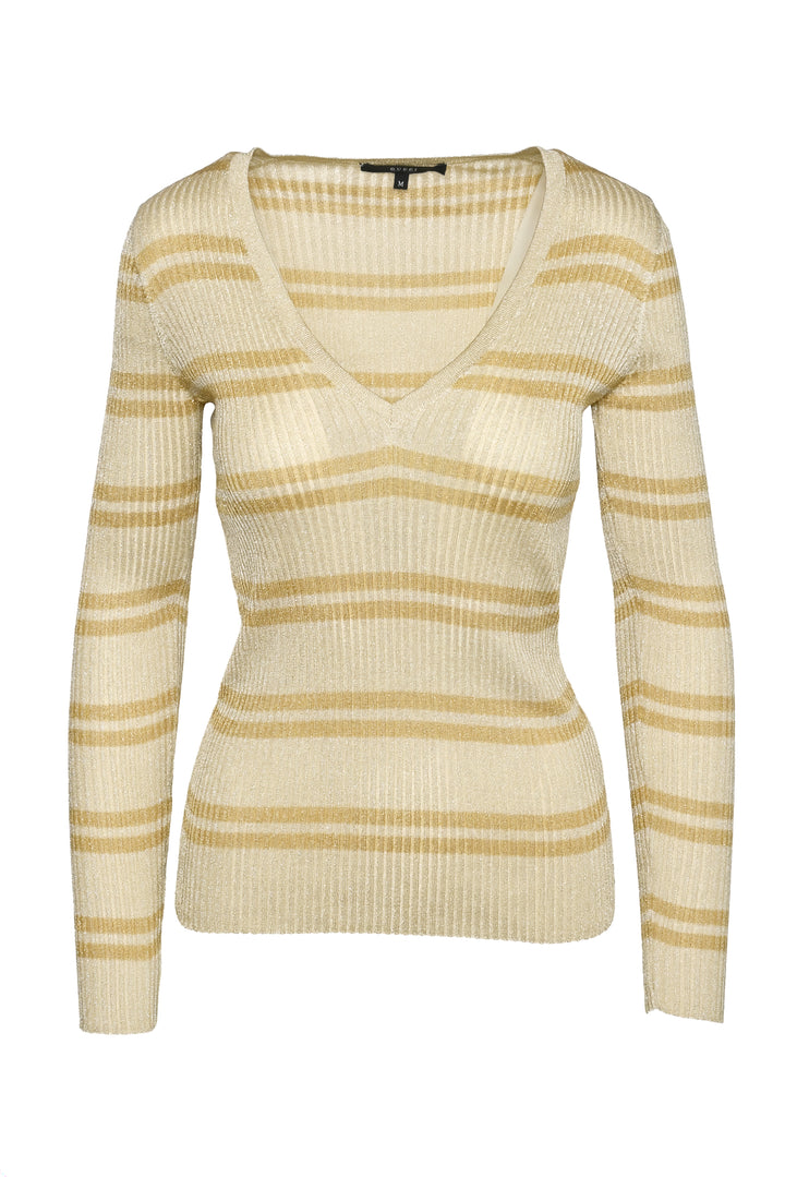 Gucci Size M Vintage 2006 Metallic Striped Sweater