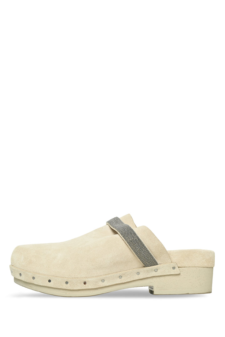 Brunello Cucinelli Size 36.5 Monili Suede Clogs