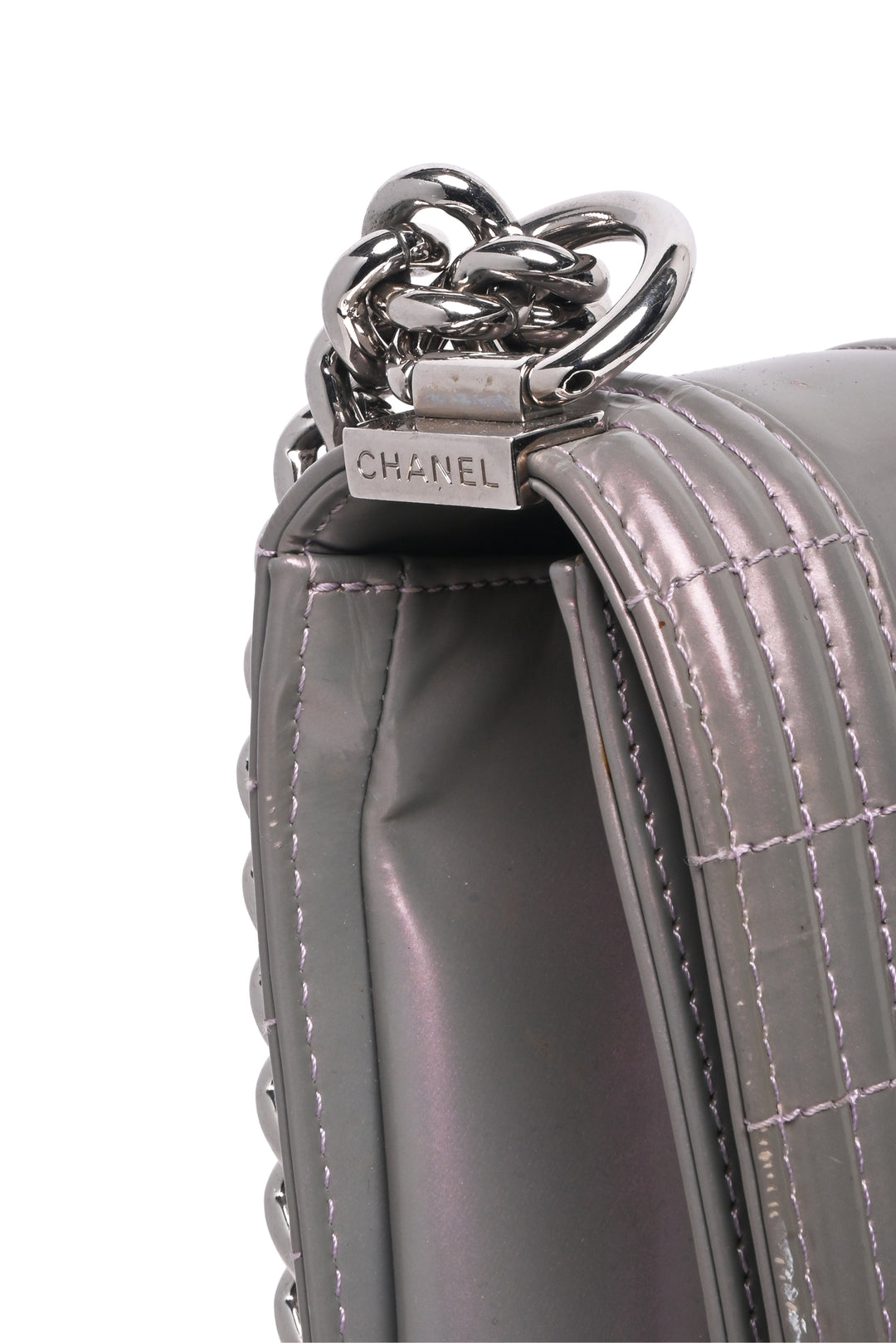 Chanel 2012 Large Iridescent Reverso Boy Shoulder Bag