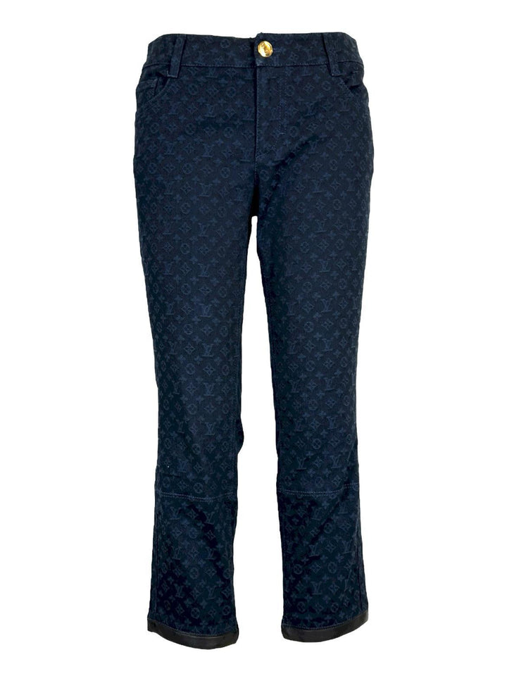 Louis Vuitton Size 38 2011 Monogram Skinny Jeans