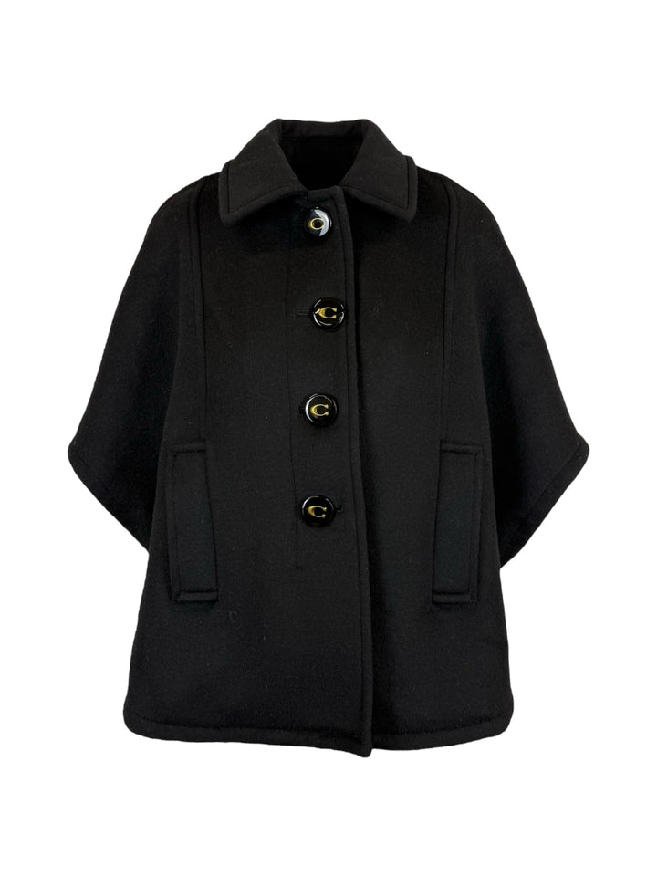 Coach Size XS/S Logo Button Poncho