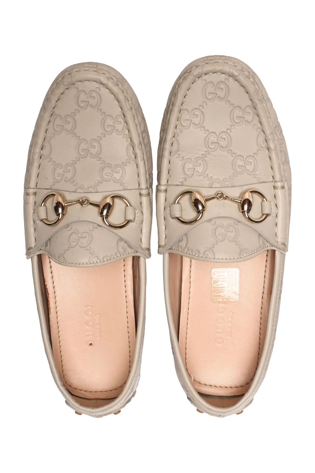 Gucci Size 35 Guccissima Leather Horse bit loafer