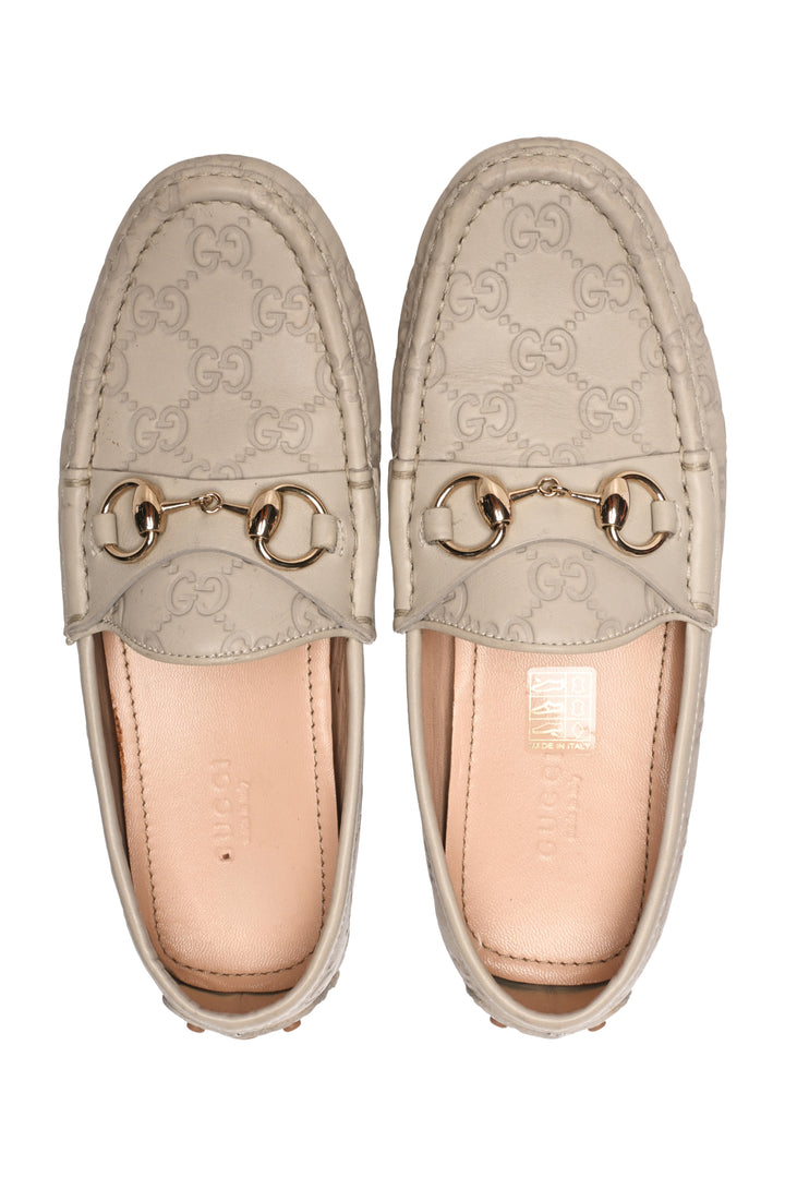 Gucci Size 35 Guccissima Leather Horse bit loafer
