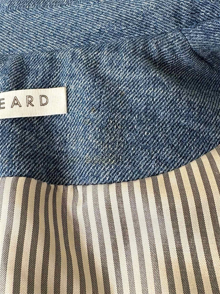 Veronica Beard Size 6 Miller Denim Dickey Double Breasted Blazer