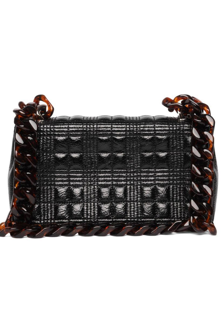 Burberry Small Lola Patent Quilted Resin Chain Bag