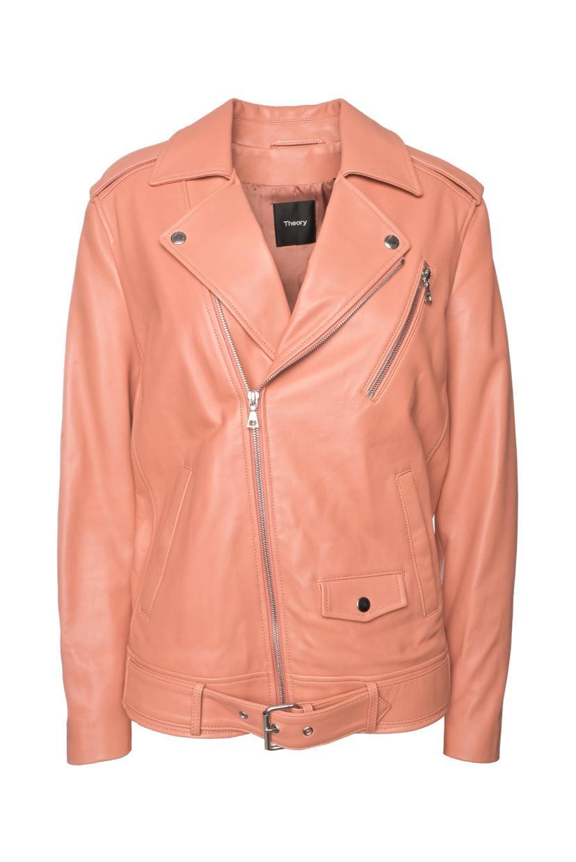 Theory Size M Moto Leather Jacket