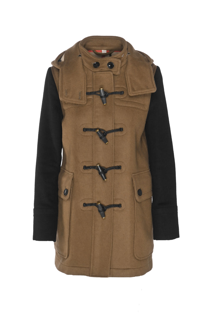 Burberry Brit Size 8 Wool Toggle Clasp Peacoat