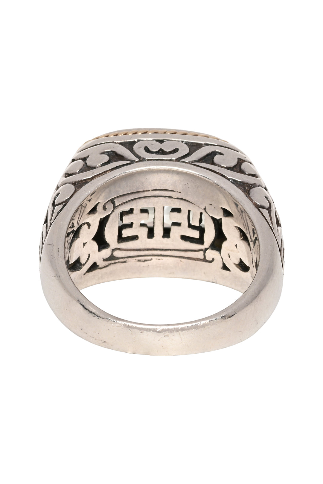 Effy Size 7 18K Gold, 925 & Green Amethyst Ring