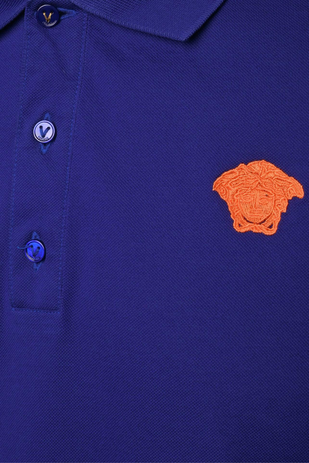 Versace Size M Men's Medusa Embroidered Logo Polo