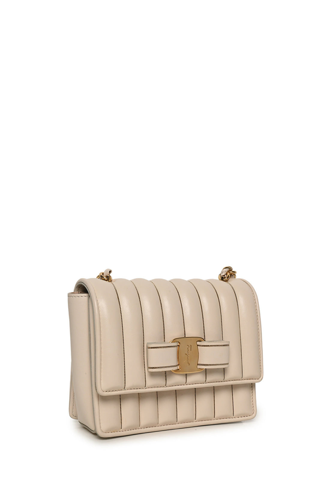 Salvatore Ferragamo Quilted Ginny Mini Crossbody