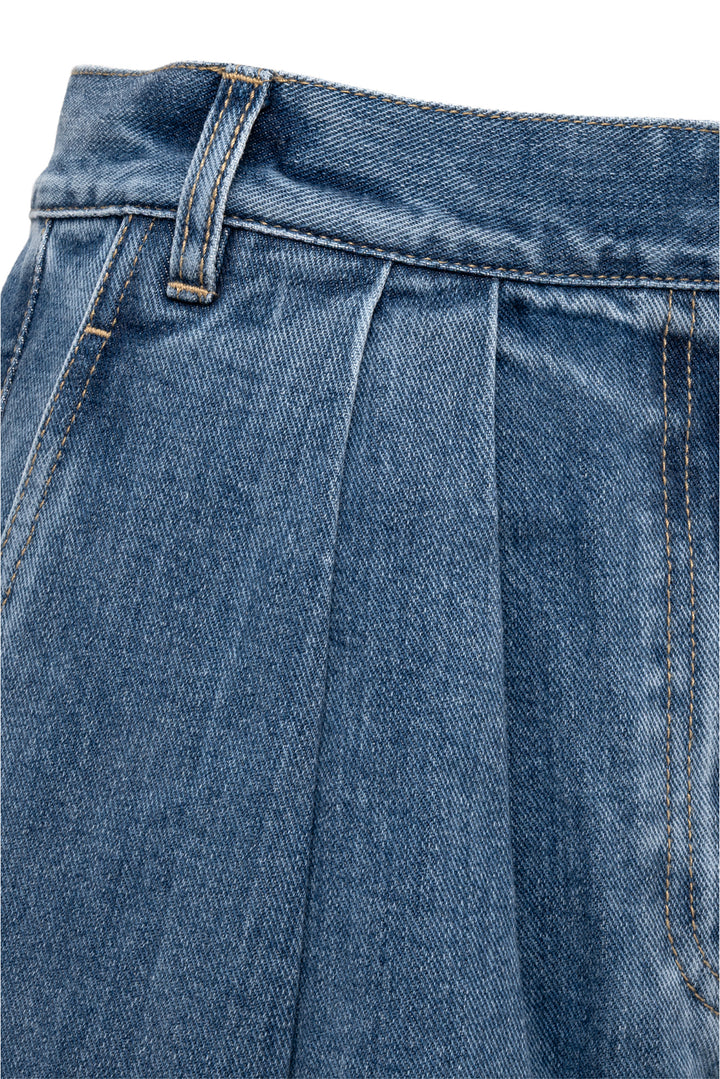 Tibi Size 29 Pleated Wide Leg Jeans