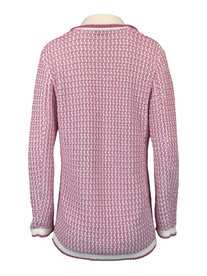 Chanel Size S 2022 Plunge Neck Knit Cardigan