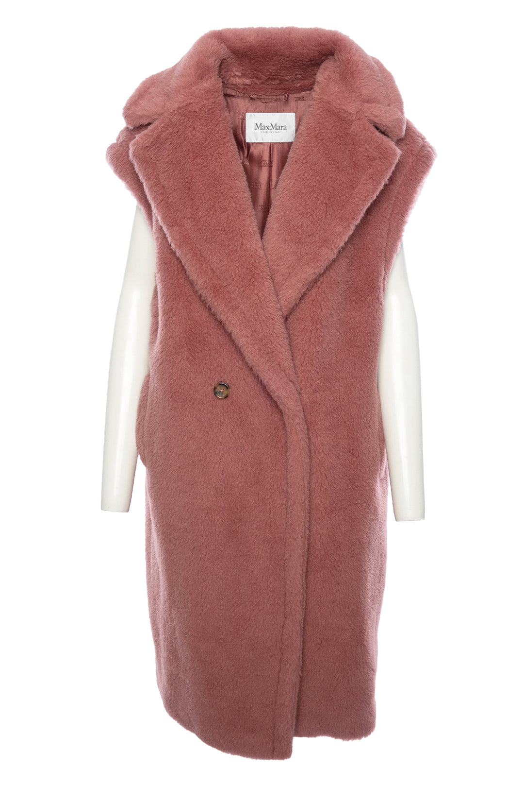 Maxmara Size M Gettata Long Alpaca Teddy Vest