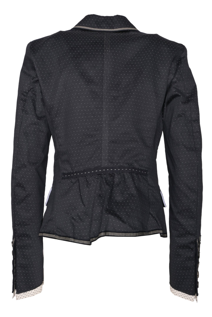 High Use Size 29 Fitted Polka Dot Blazer