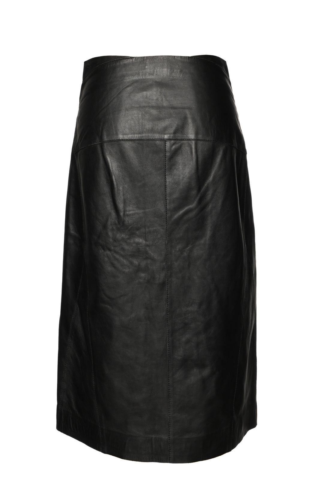 Victoria Beckham Size 0 Leather Midi Skirt
