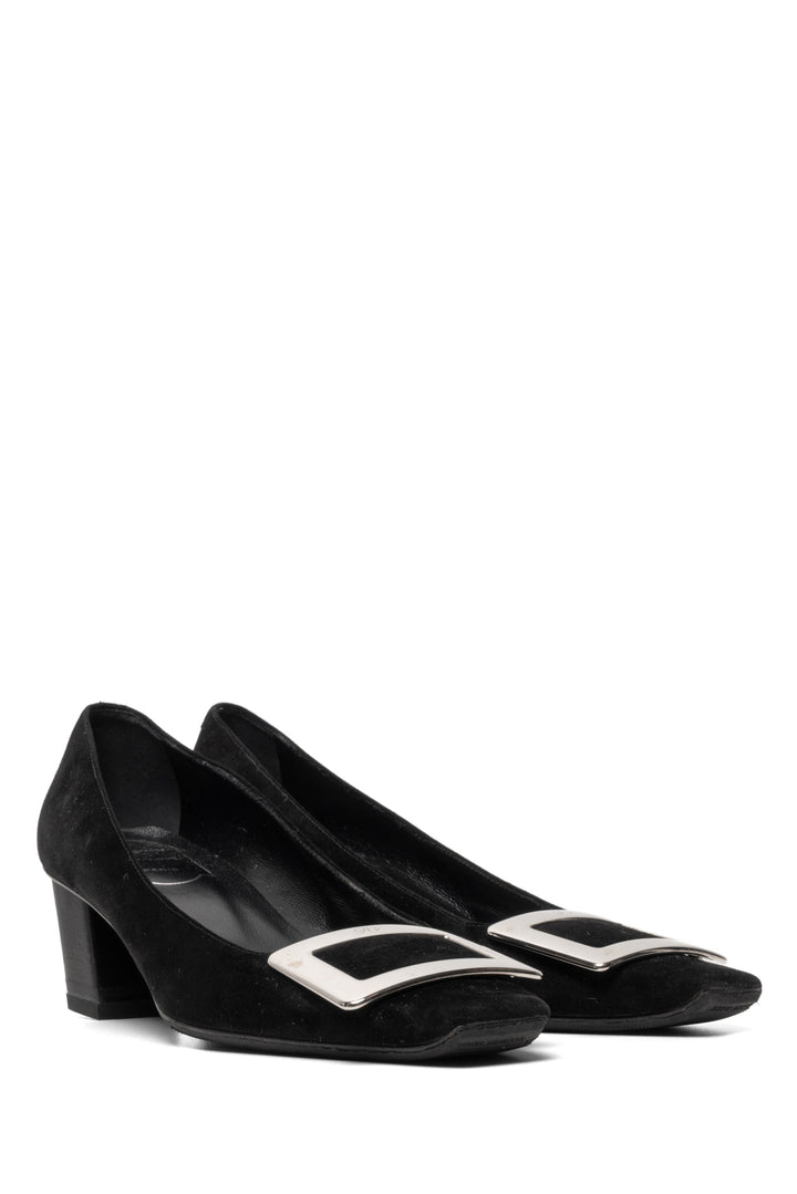 Roger Vivier Size 35 Belle Vivier Suede Pumps