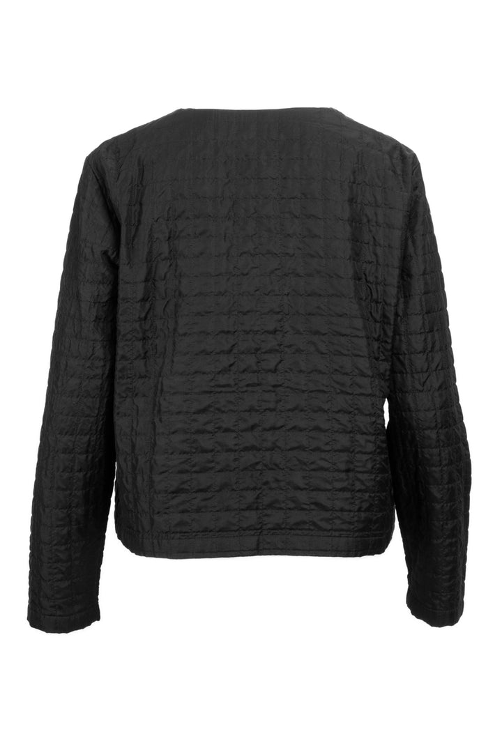 Eileen Fisher Size S Silk Habutai Quilted Round Neck Jacket