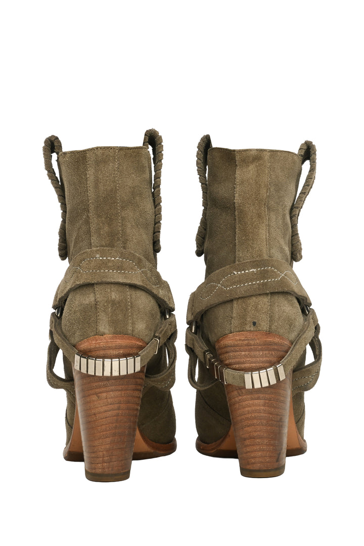 Isabel Marant Etoile Size 36 Rawson Gaucho Western Suede Ankle Boots