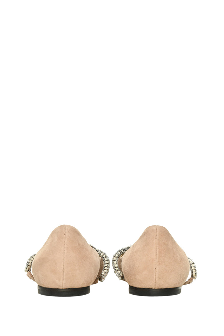 Jimmy Choo Size 37 Crystal Embellished Genevi Flats