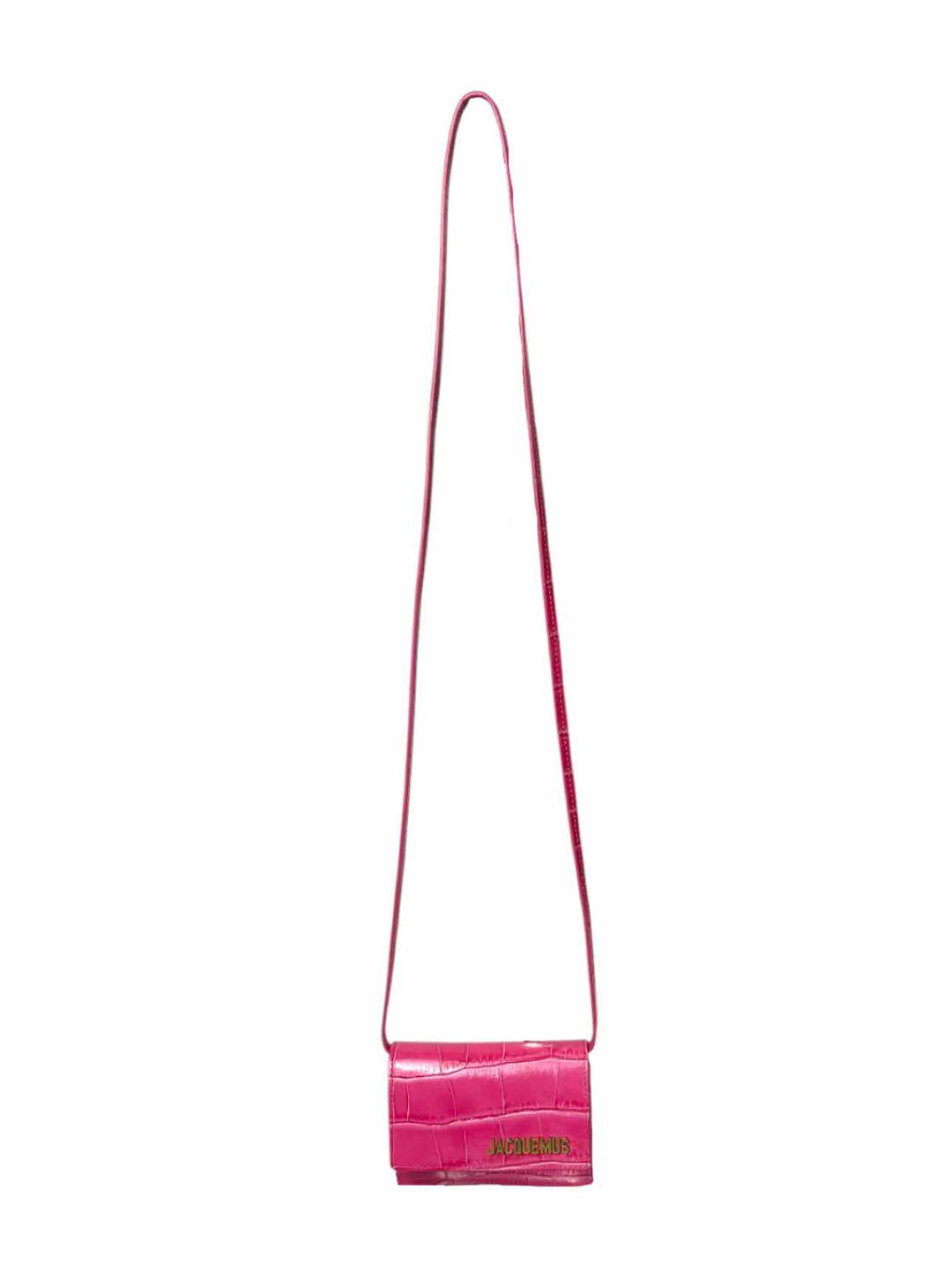 Jacquemus Le Bello Croc Embossed Leather Mini Purse