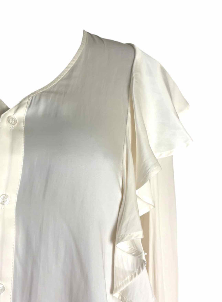 Smythe Size M Ruffle Shoulder Blouse