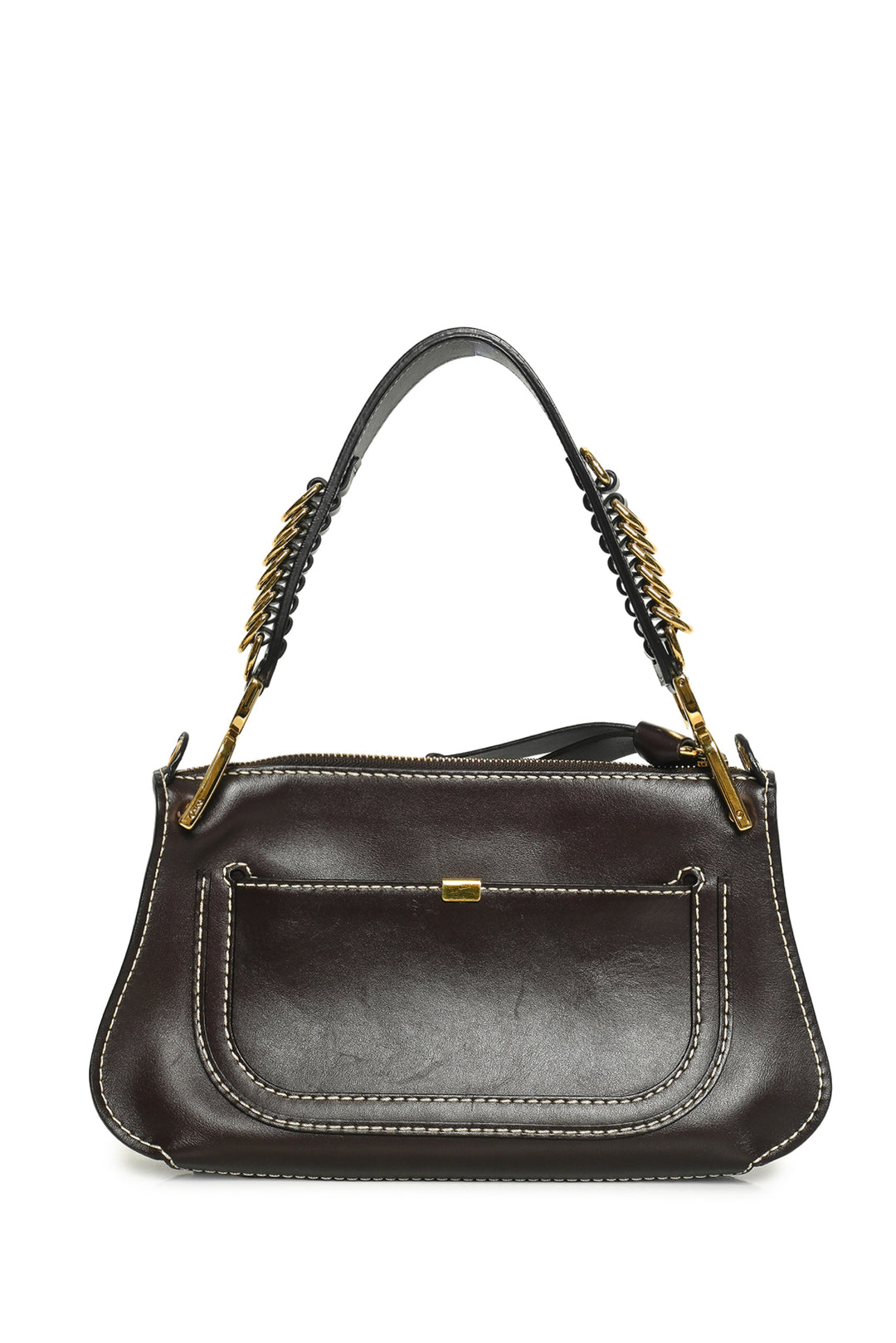 Chloe Small Leather Marcie Saddle Shoulder Bag