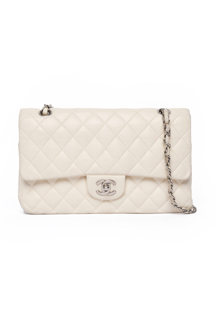 Chanel 2005-2006 Quilted Leather Medium Double Flap Shoulder Bag