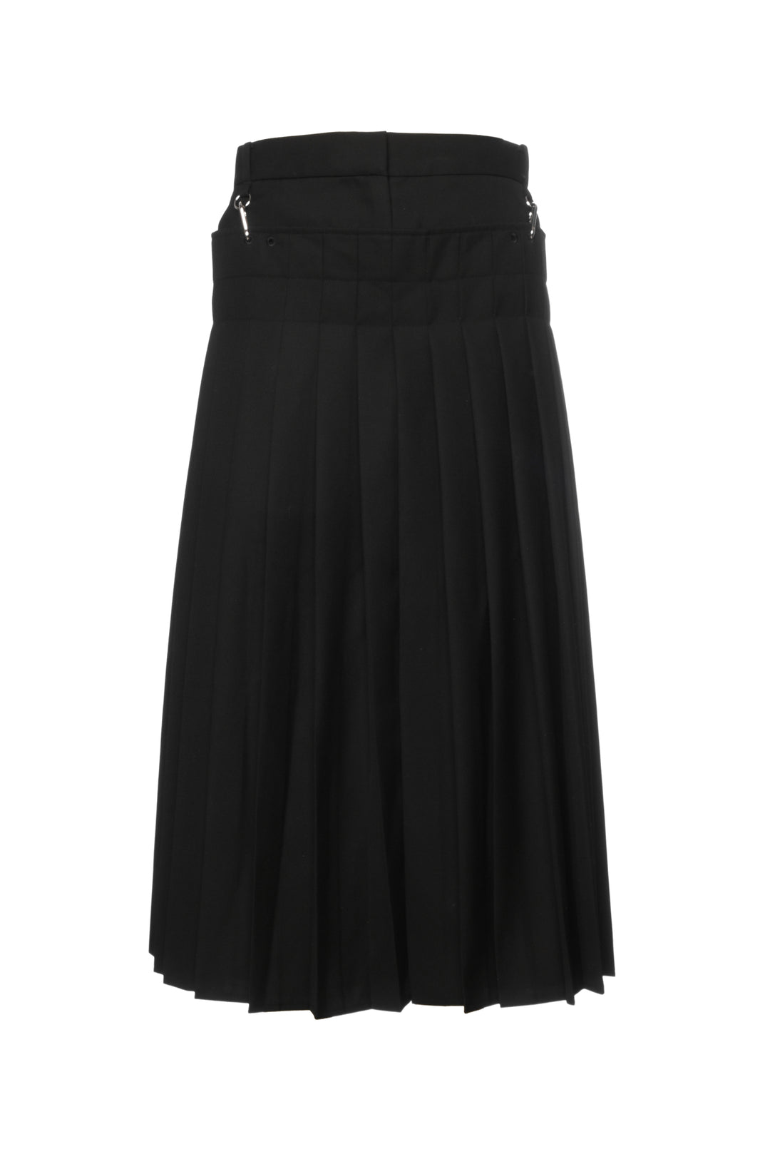 Tibi Size 8 Grain De Poudre Convertible Pleated Skirt