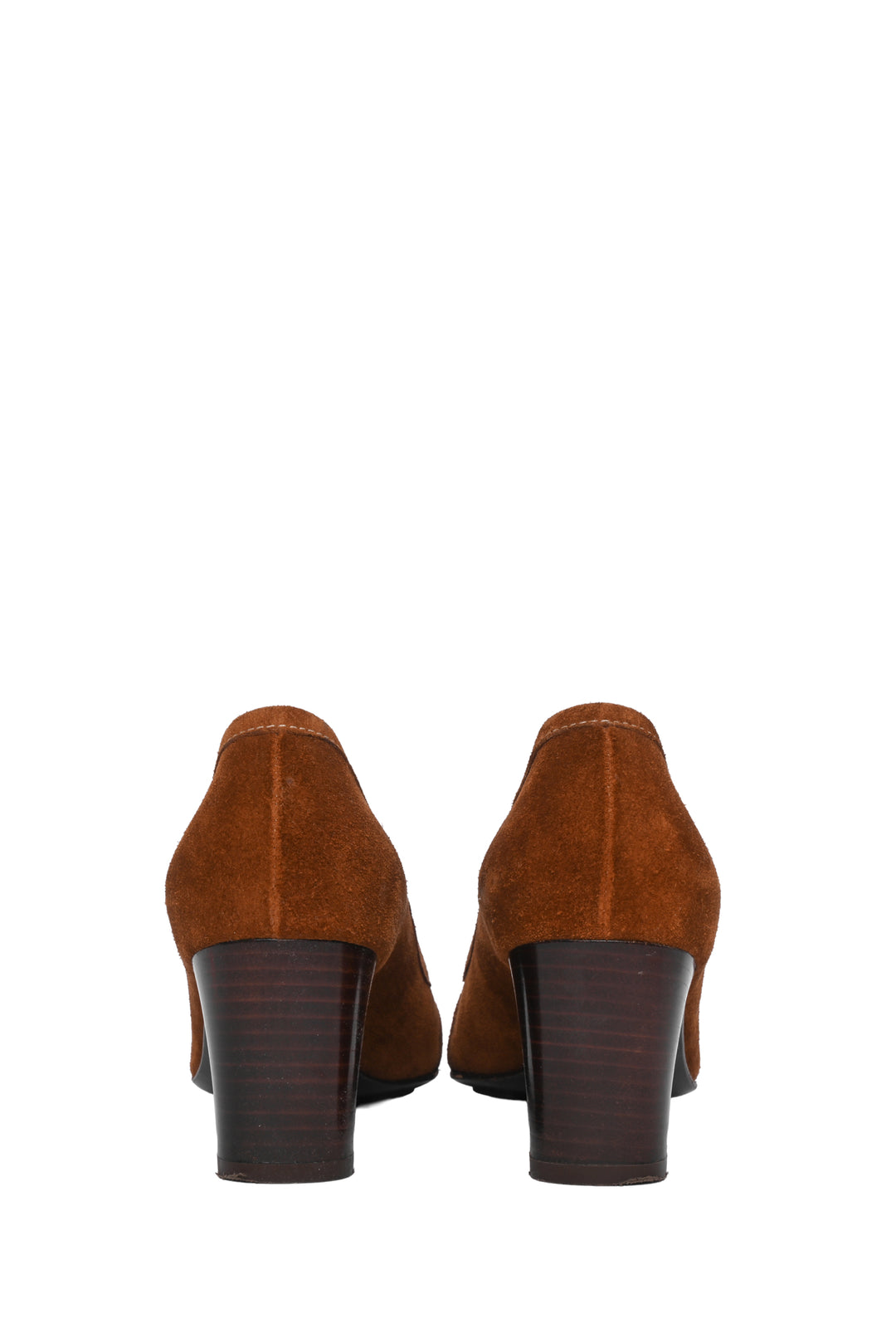 Salvatore Ferragamo Size 7.5 Suede Twist Pumps