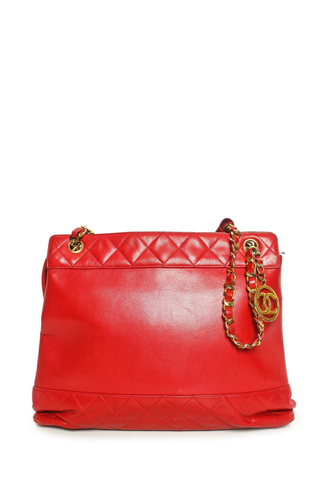 Chanel Vintage 2002-2003 CC Charm Lambskin Tote