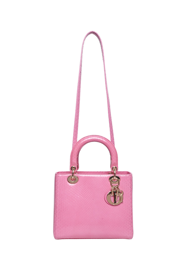 Dior 2013 Python Haute Maroquinerie Medium Lady Dior