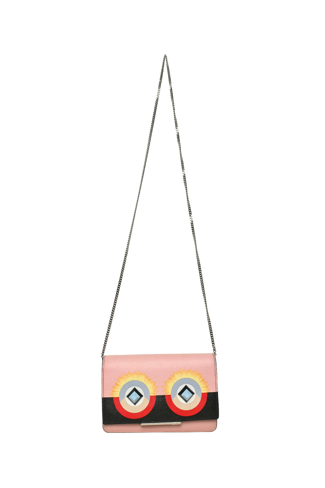 Fendi Monster Eyes Continental Wallet on Chain