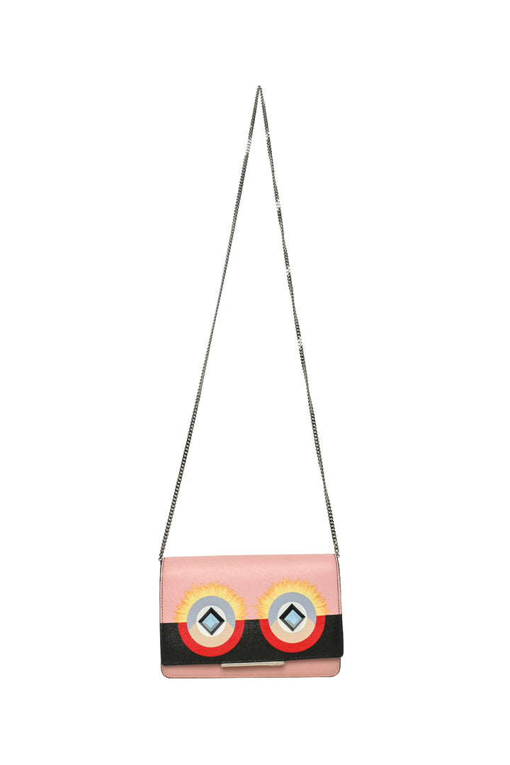 Fendi Monster Eyes Continental Wallet on Chain