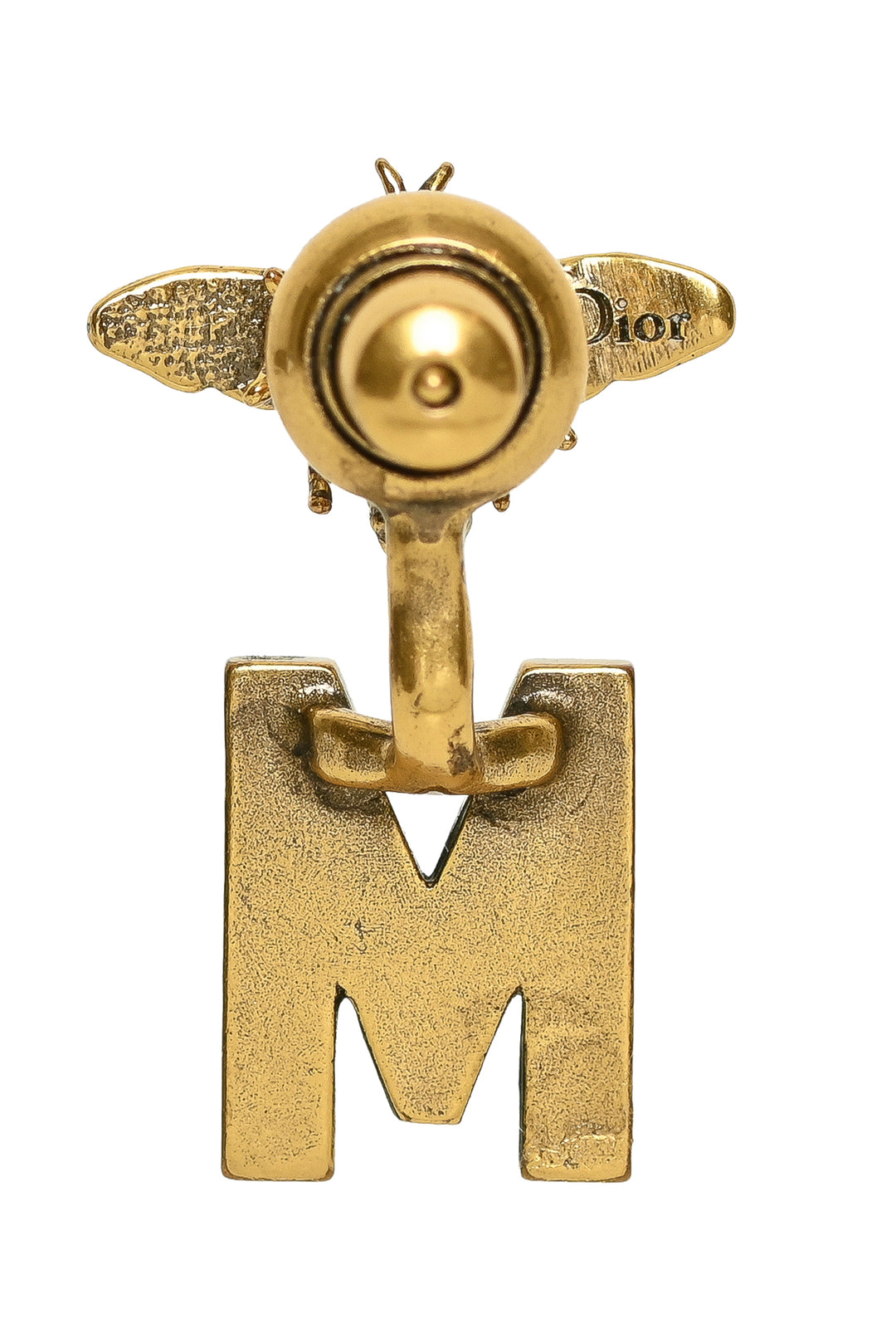 Dior "M" Initial Tribale Single Earring