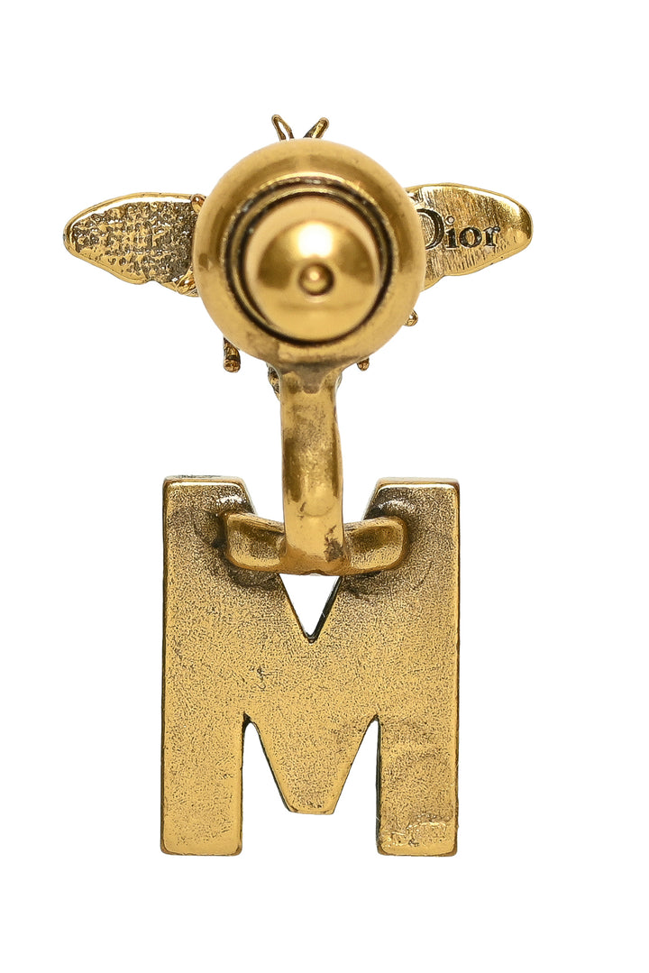 Dior "M" Initial Tribale Single Earring