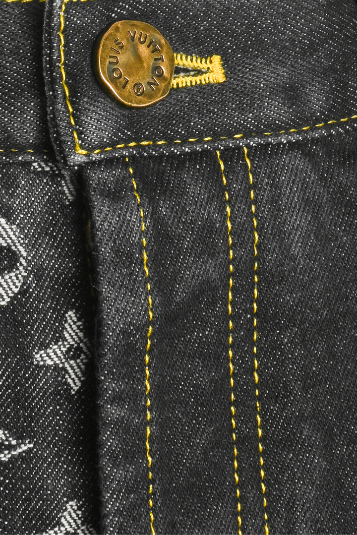 Louis Vuitton x Nigo Size 29 Men's Monogram Crazy Denim Jeans